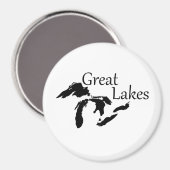 Offizielles Magnet der Großen Seen (Vorderseite/Rückseite)