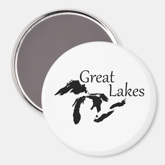 Offizielles Magnet der Großen Seen (Vorderseite/Rückseite)