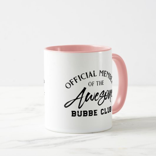 Offizielles Mitglied Bubbe Club Tasse (VorderseiteRechts)