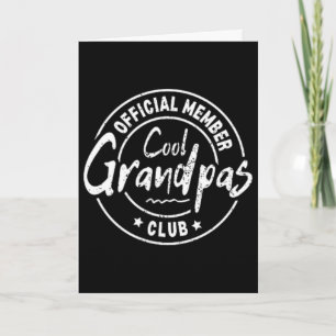Offizielles Mitglied Cool Grandpas Club Lustige Vä Karte
