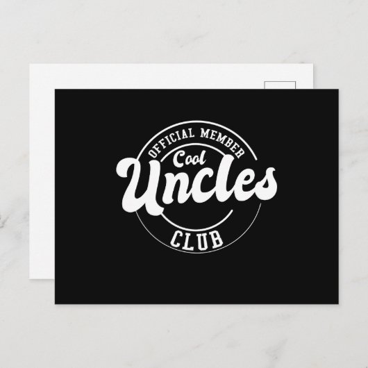 Offizielles Mitglied Cool Oncles Club Vathage Day Postkarte (Vorne/Hinten)