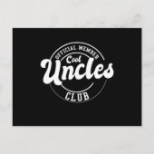Offizielles Mitglied Cool Oncles Club Vathage Day Postkarte (Vorderseite)