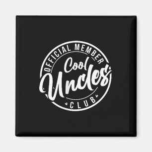 Offizielles Mitglied Cool Oncles Club Vintag Vater Magnet