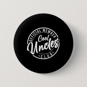Offizielles Mitglied Cool Onkel Club Vintage Väter Button