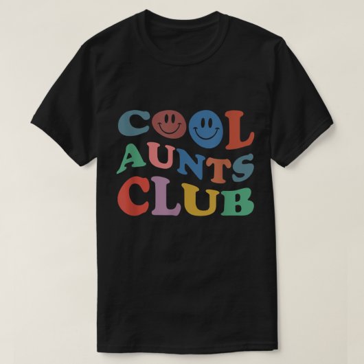 Offizielles Mitglied Cool Tante Club T-Shirt (Design vorne)