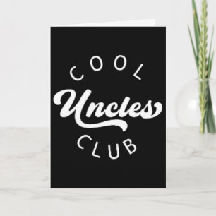 Offizielles Mitglied Cool Uncles Club Vintage-Shir Karte