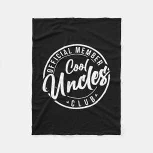 Offizielles Mitglied Cool Uncles Club Vintage Väte Fleecedecke