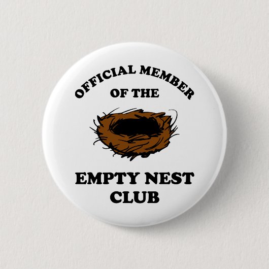 Offizielles Mitglied des Empty Nest Clubs Button (Vorderseite)
