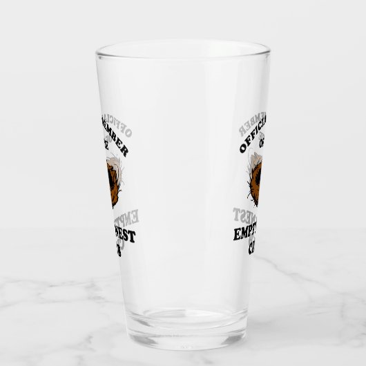 Offizielles Mitglied des Empty Nest Clubs Glas (Links)