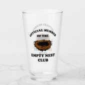 Offizielles Mitglied des Empty Nest Clubs Glas (Vorderseite)