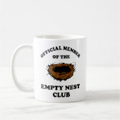 Offizielles Mitglied des Empty Nest Clubs Kaffeetasse (Links)