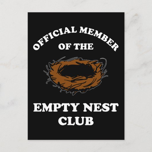 Offizielles Mitglied des Empty Nest Clubs Postkarte (Vorderseite)