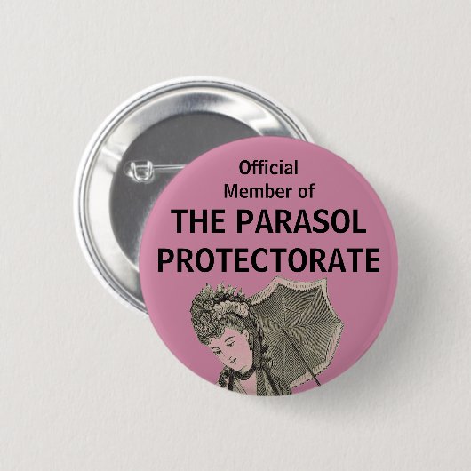 Offizielles Mitglied des Parasol Protectorate Butt Button (Vorne & Hinten)