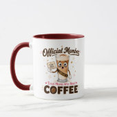 Offizielles Mitglied Müde Mütter, die Kaffee brauc Tasse (Links)