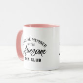 Offizielles Mitglied Oma Club Tasse (Vorderseite Links)