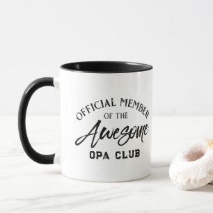 Offizielles Mitglied Opa Club Tasse