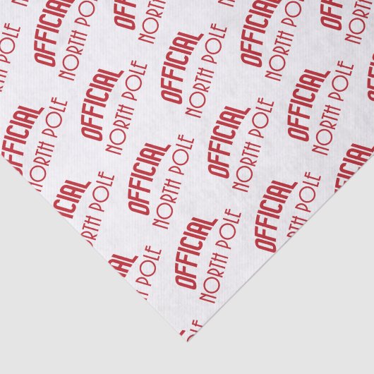 Offizielles Muster-Papiermuster für Nordpol Seidenpapier (Ausschnitt)