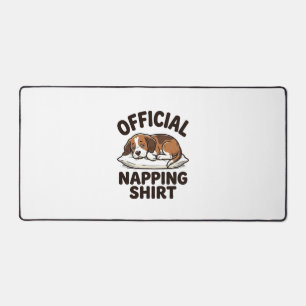 Offizielles Napping-Shirt Sleepy Dog Vintage Desig Schreibtischunterlage