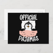 Offizielles Napping Sleepshirt Pinguin Pajamas Postkarte (Vorne/Hinten)