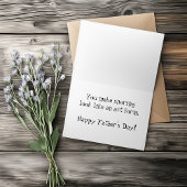 Offizielles Nickerchen Champ Vatertag Karte