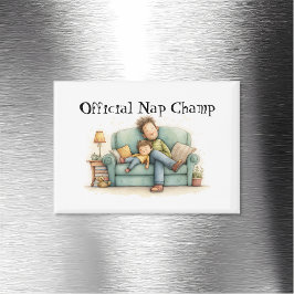 Offizielles Nickerchen Champ Vatertag Magnet
