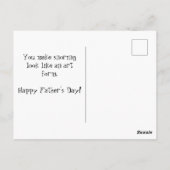 Offizielles Nickerchen Champ Vatertag Postkarte (Rückseite)