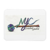 Offizielles NYC Crochet Guild Flexible Foto Magnet (Horizontal)