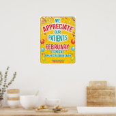 Offizielles Patiententaposter vom Februar Poster (Küche)