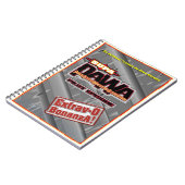 Offizielles PAWA Poster auf einem handlichen Notizblock (Linke Seite)