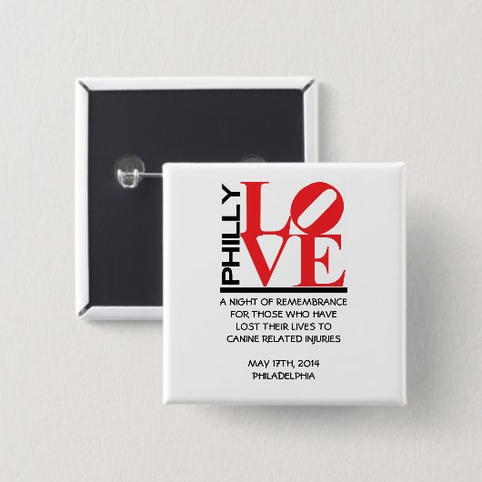 Offizielles Philly Button 2014 (Vorne & Hinten)