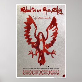 Offizielles Plakat mit kleinem Blutegel und rotem 