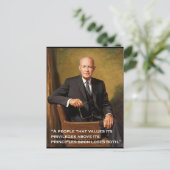 Offizielles Portrait Dwight_D._Eisenhower Postkarte (Stehend Vorderseite)