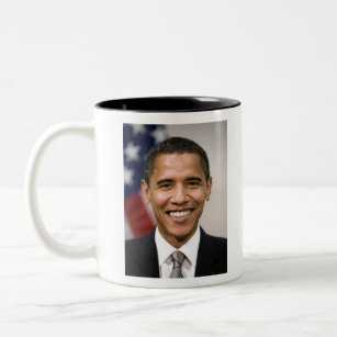 Offizielles Portrait von Barack Obama Zweifarbige Tasse