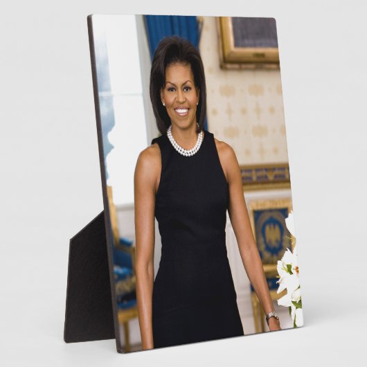 Offizielles Portrait von First Lady Michelle Obama Fotoplatte (Seite)