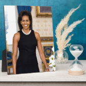 Offizielles Portrait von First Lady Michelle Obama Fotoplatte (Seite)