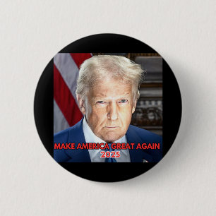 Offizielles Portrait von Präsident Dona 2025 Button