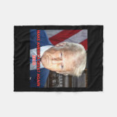 Offizielles Portrait von Präsident Dona 2025 Fleecedecke (Vorderseite (Horizontal))