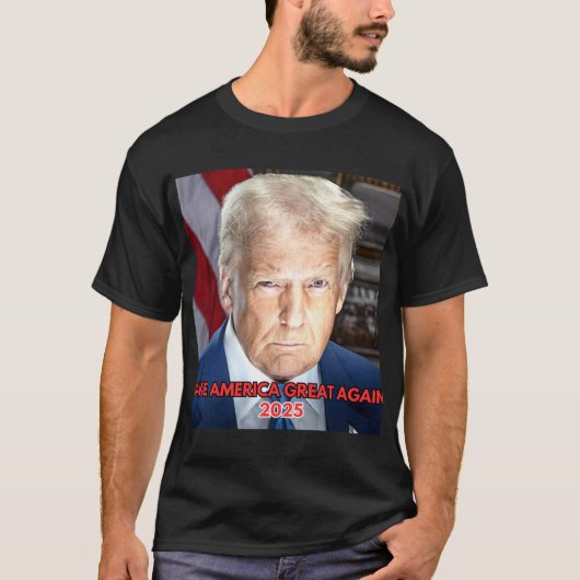 Offizielles Portrait von Präsident Dona 2025 T-Shirt (Vorderseite)