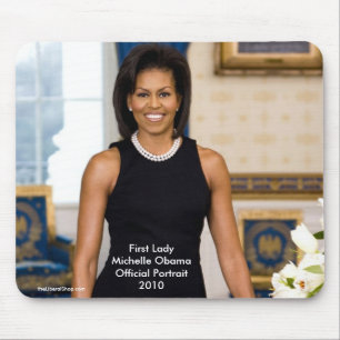 Offizielles Porträt erster Dame Michelle Obama Mousepad