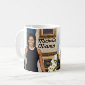Offizielles Porträt erster Dame Michelle Obama Mug Kaffeetasse (Vorderseite Links)