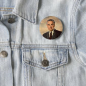 Offizielles Porträt Lyndon Johnson Button (Beispiel)