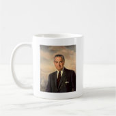Offizielles Porträt Lyndon Johnson Kaffeetasse (Links)