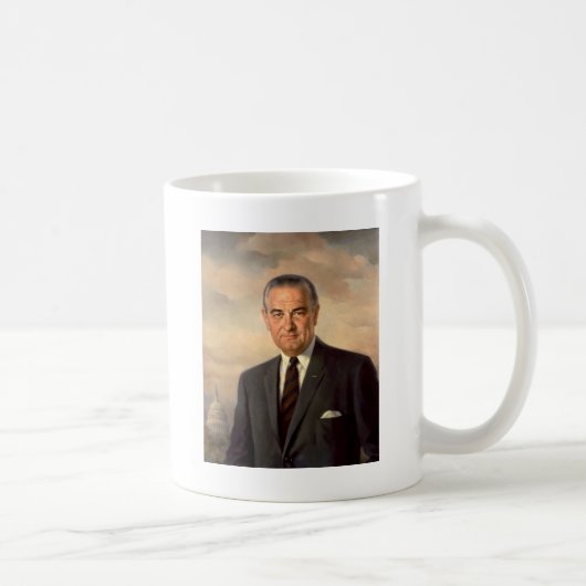 Offizielles Porträt Lyndon Johnson Kaffeetasse (Rechts)