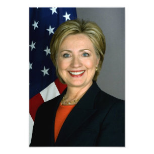 Offizielles Porträt von Hillary Clinton Fotodruck