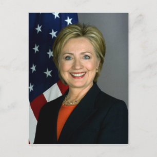 Offizielles Porträt von Hillary Clinton Postkarte