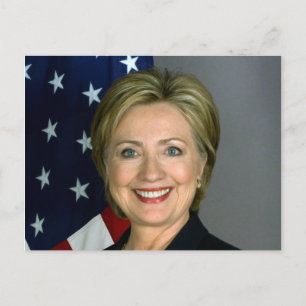 Offizielles Porträt von Hillary Clinton Postkarte