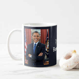 Offizielles Porträt von Präsident Barack Obama aus Kaffeetasse