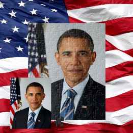 Offizielles Porträt von Präsident Barack Obama aus Puzzle