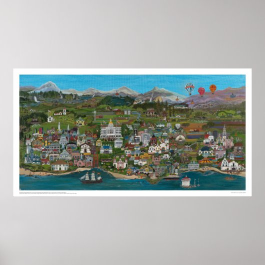 Offizielles Poster für kalifornische Staat (Vorne)