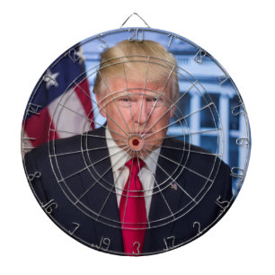 Offizielles präsidentielles Porträt von Donald Tru Dartscheibe